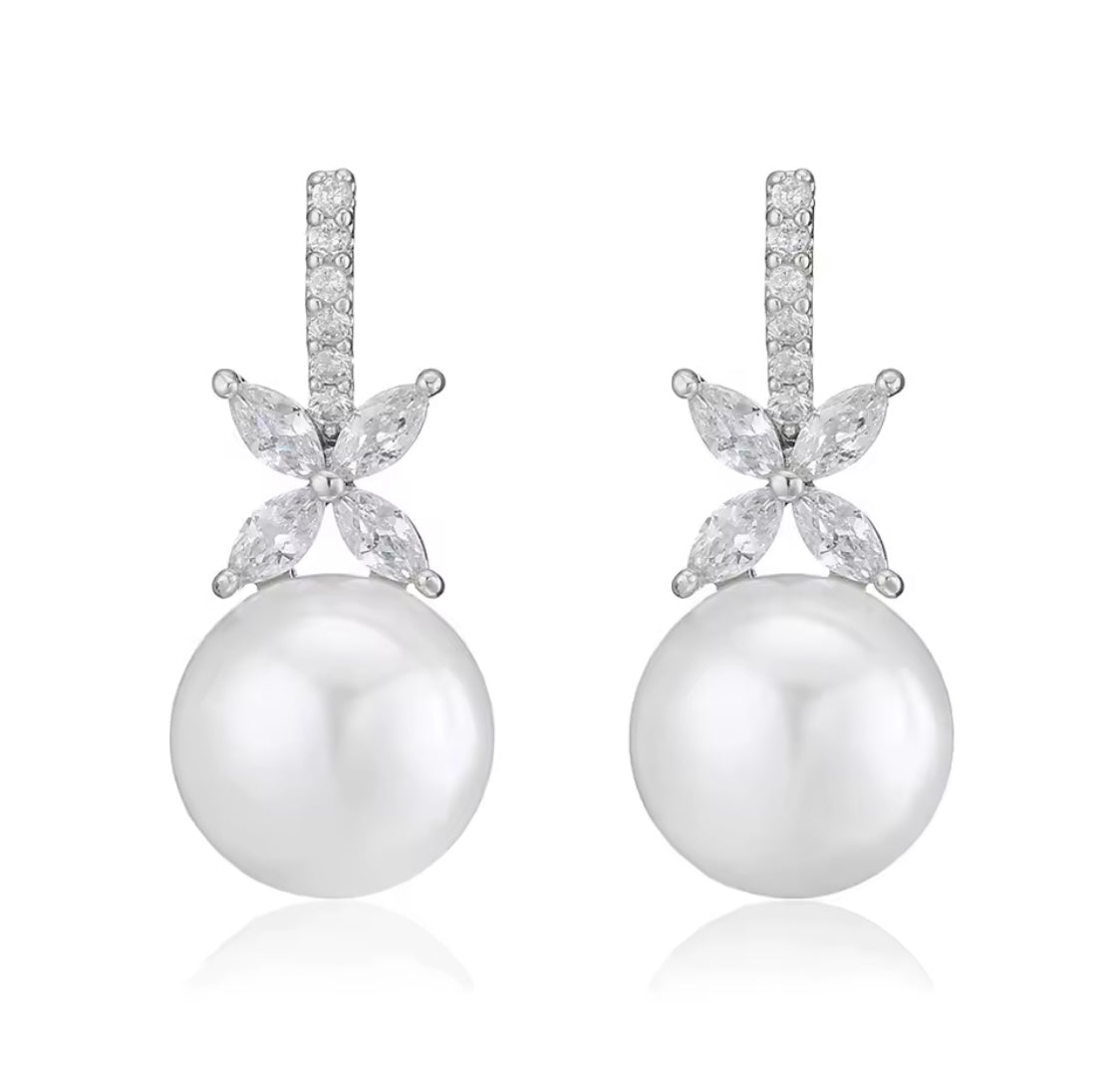 Elegant Pearl Drop Earrings