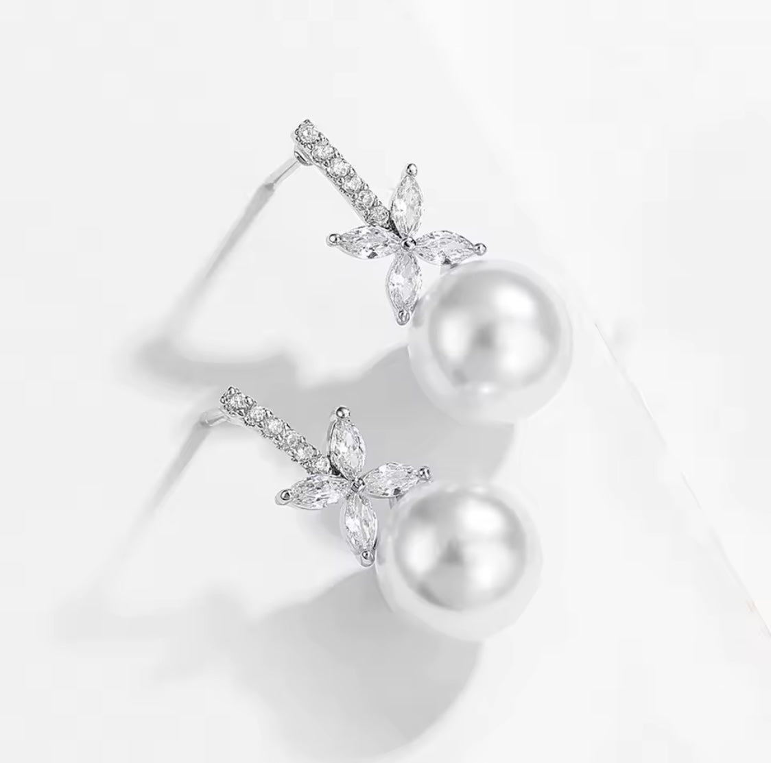 Elegant Pearl Drop Earrings