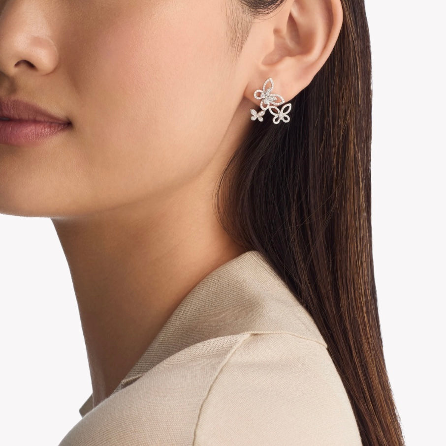 Cluster Butterfly Crawler Earrings