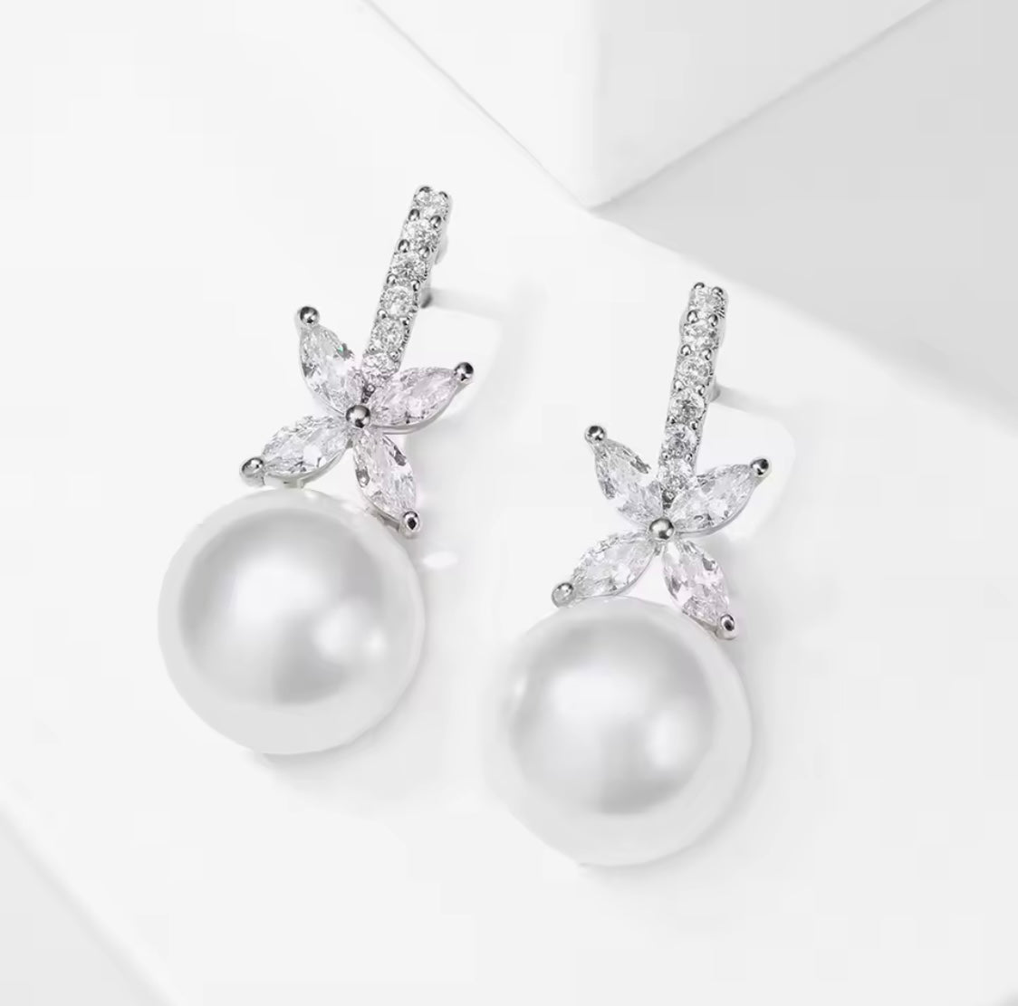 Elegant Pearl Drop Earrings