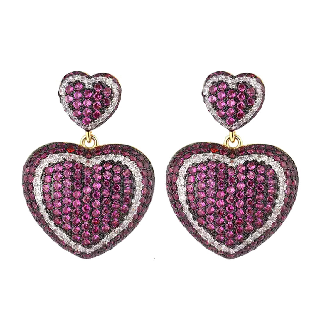 Red Heart Earrings