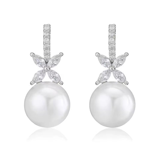 Elegant Pearl Drop Earrings