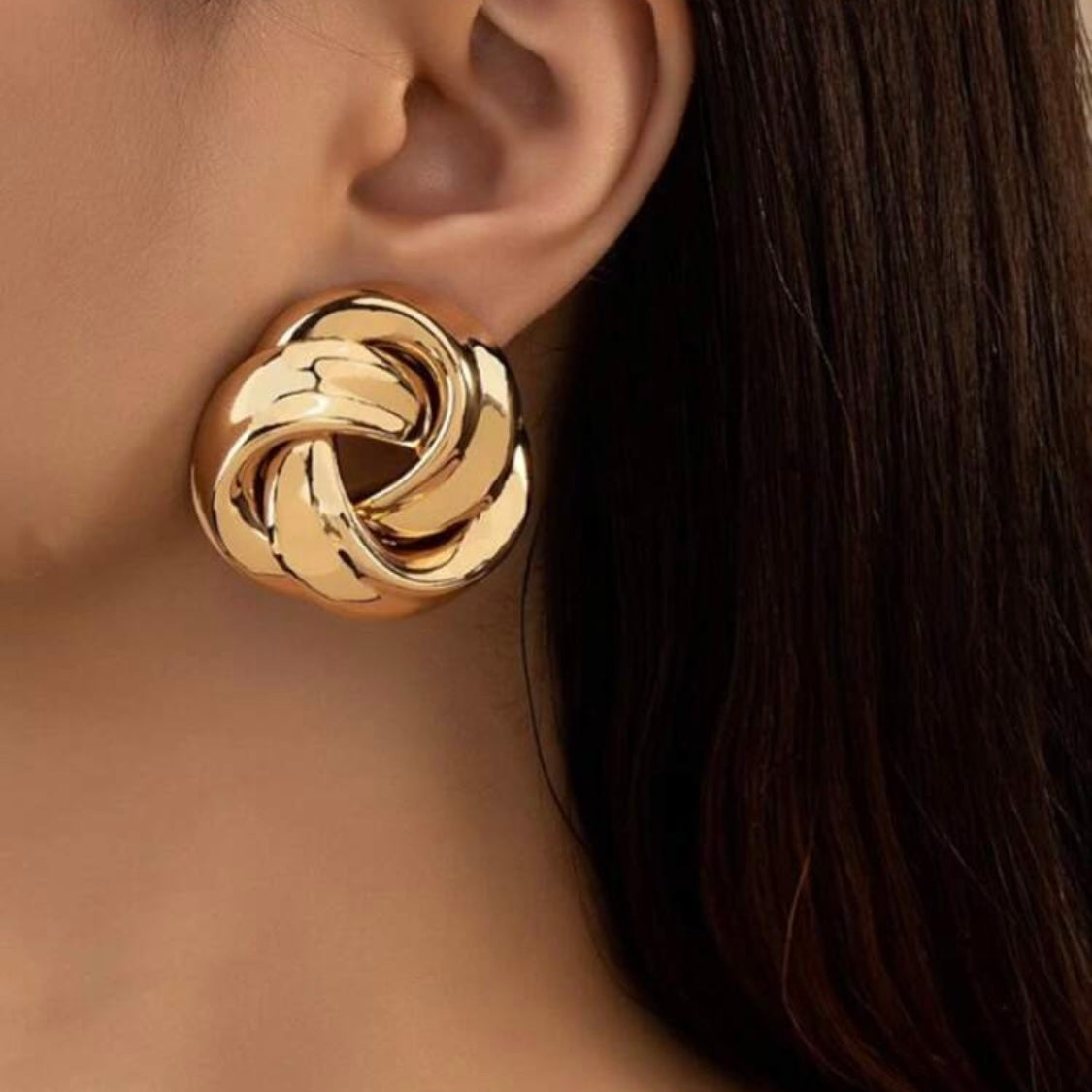 Gold Knot Earrings