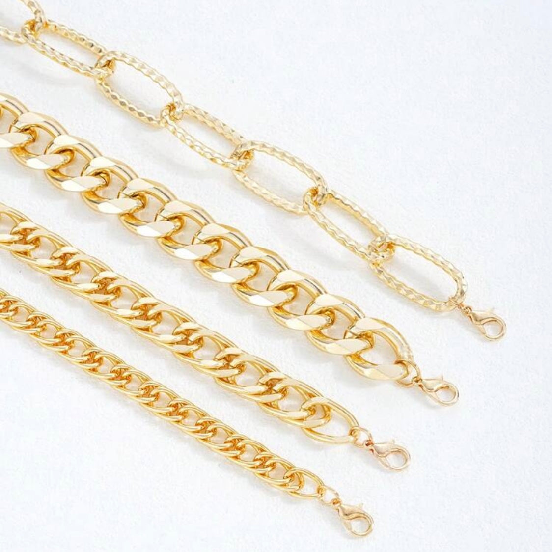 Set of 6 Chain Bracelets