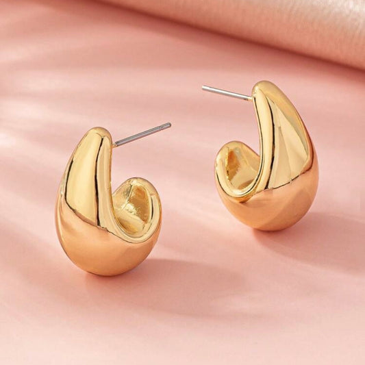 Drop Hoop Earrings