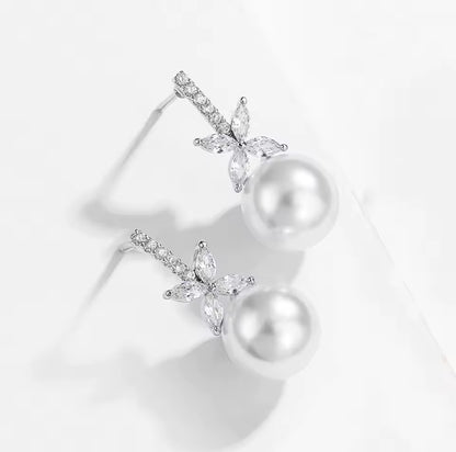 Elegant Pearl Drop Earrings