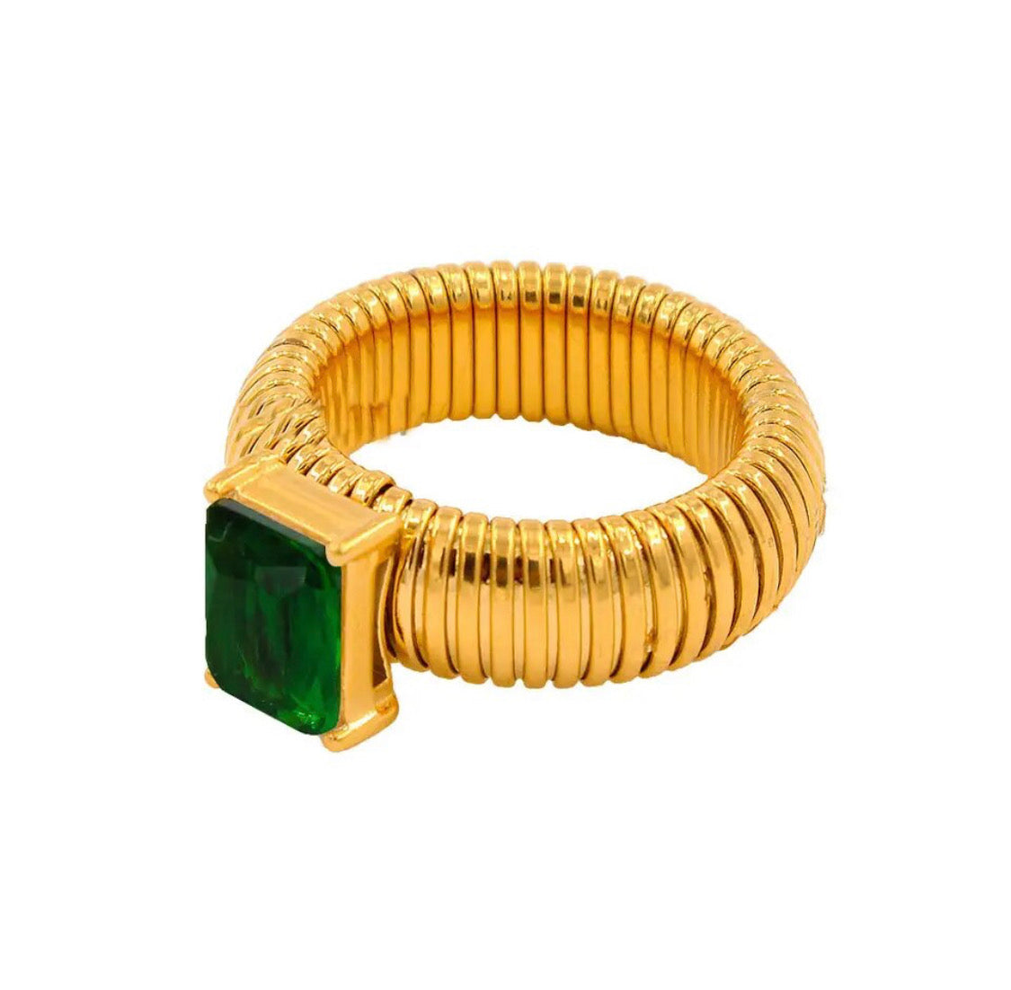 Green Signet Ring