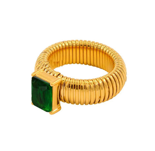 Green Signet Ring