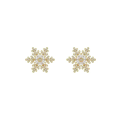 Snowflake Stud Earrings