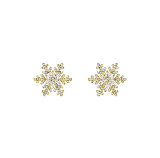 Snowflake Stud Earrings