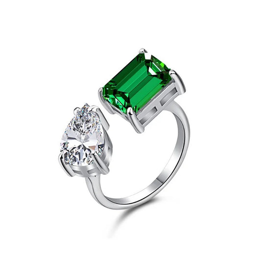 Emerald Floating Ring