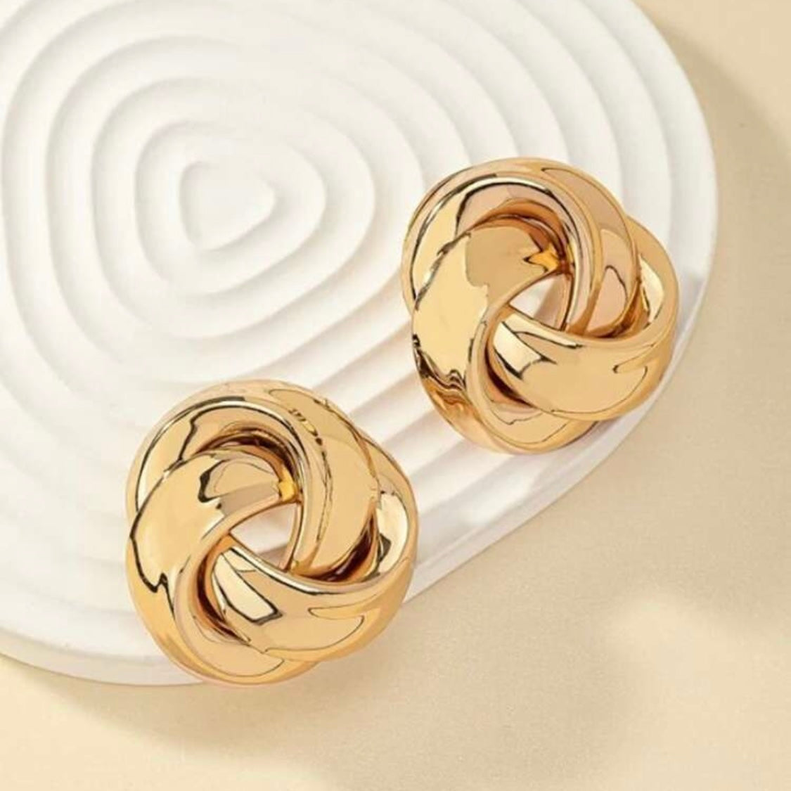 Gold Knot Earrings