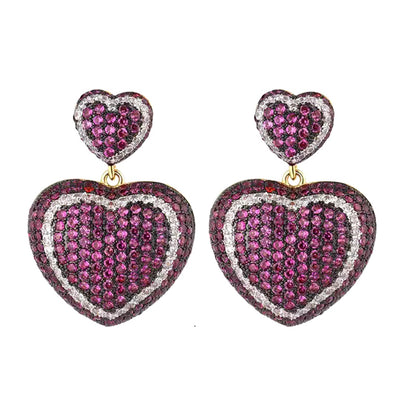 Red Heart Earrings