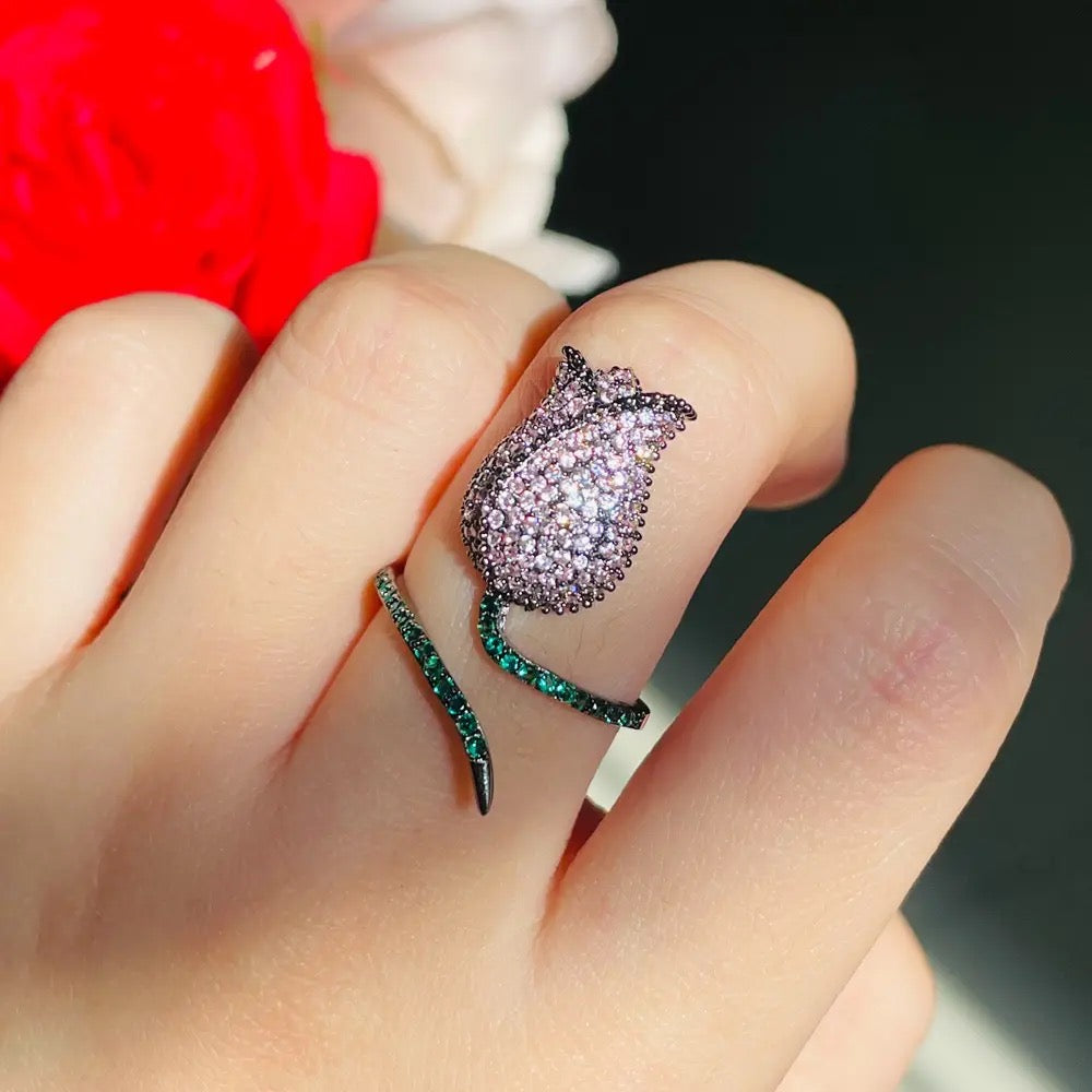 Lilac Tulip Ring