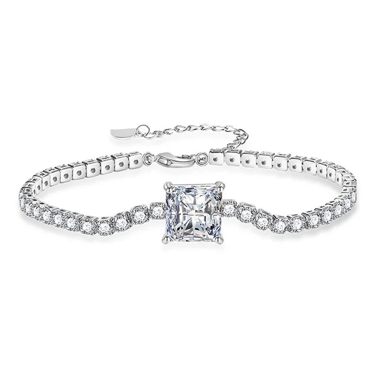 Square Tennis Bracelet