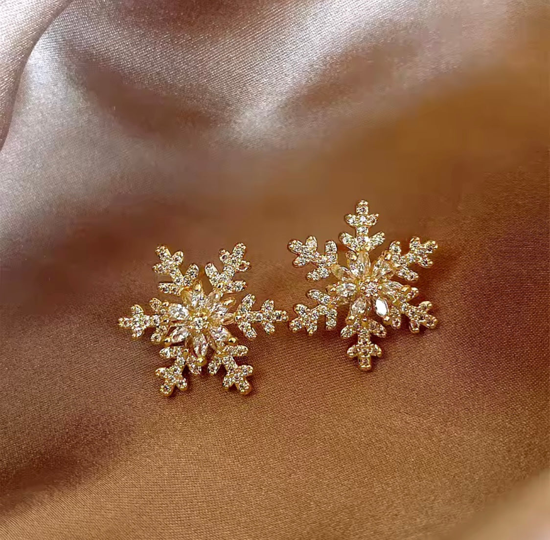 Snowflake Stud Earrings