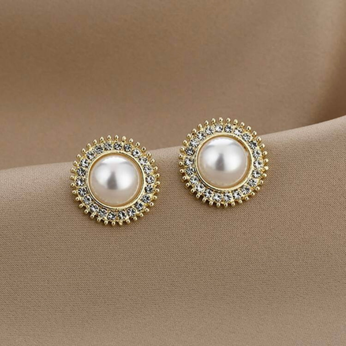 Pearl and Crystal Studs