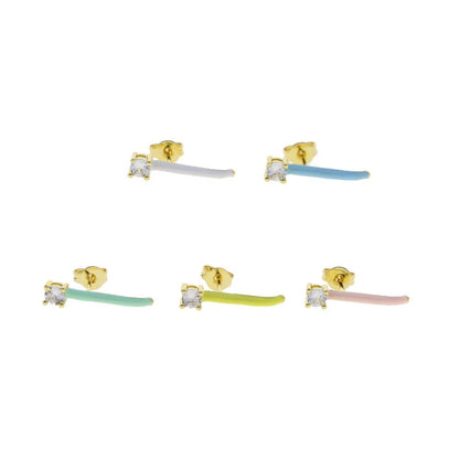 Pastel Ear Lobe Studs