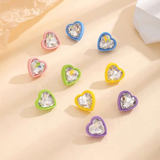 Crystal Heart Earrings