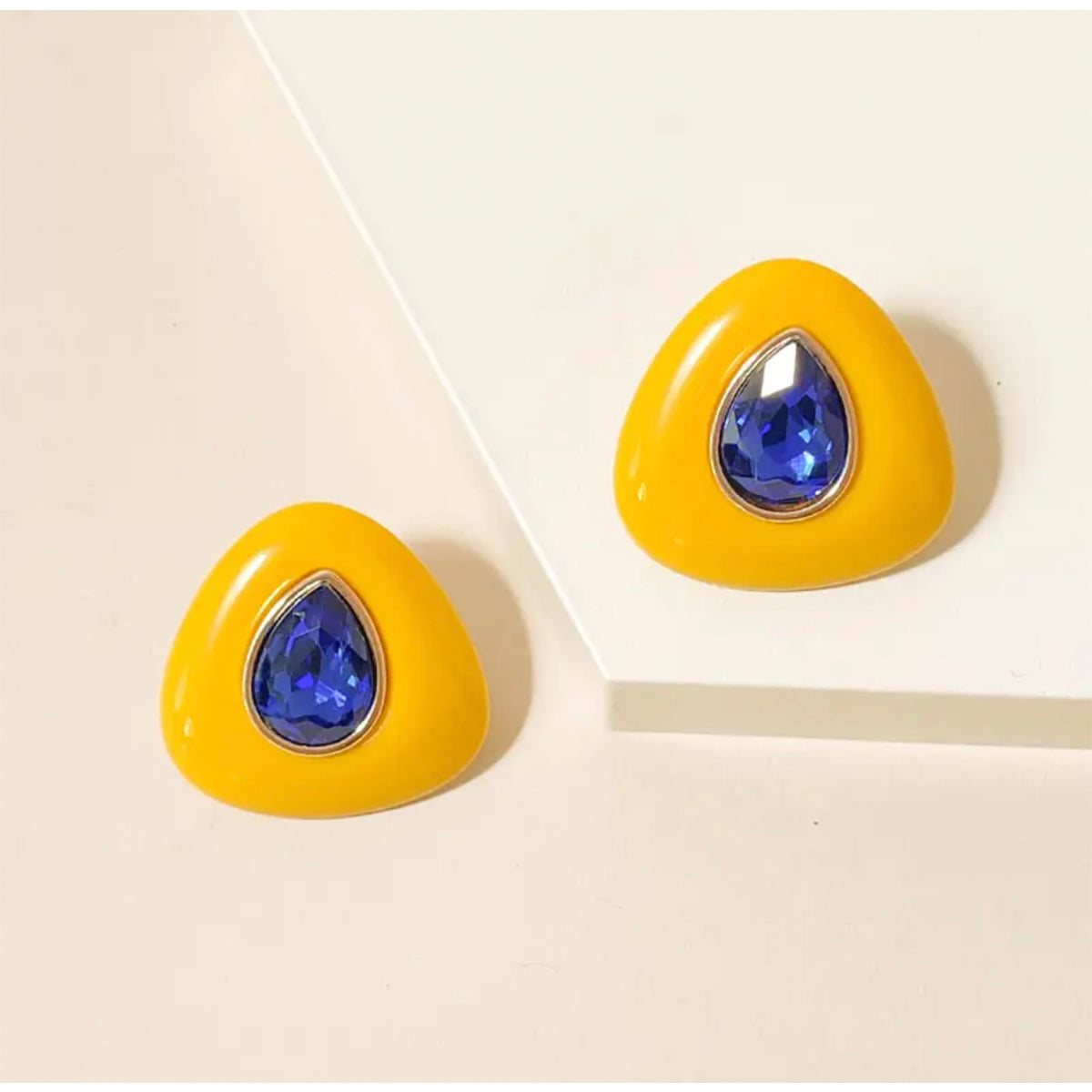 Yellow Ovo Earrings