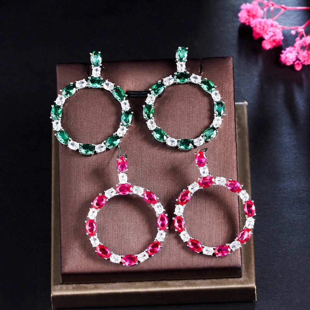 Oval Hoop Earrings