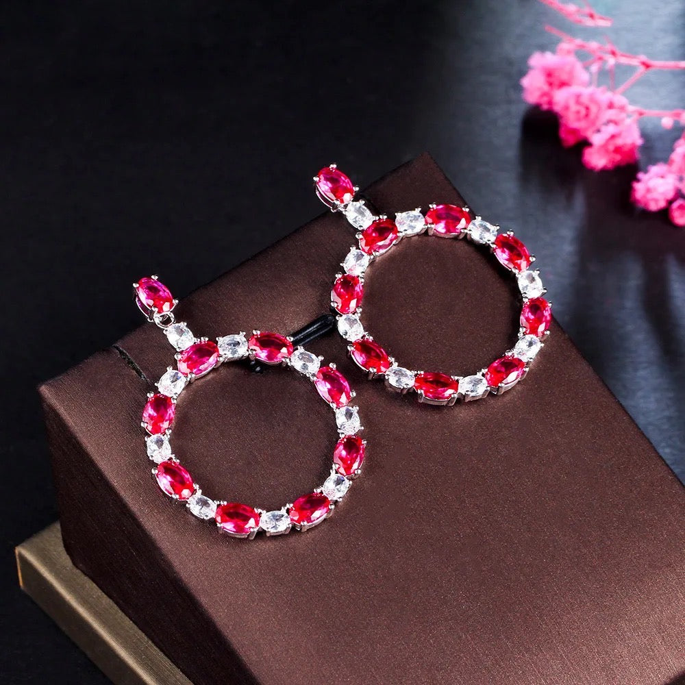 Oval Hoop Earrings