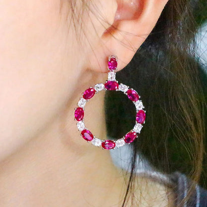 Oval Hoop Earrings