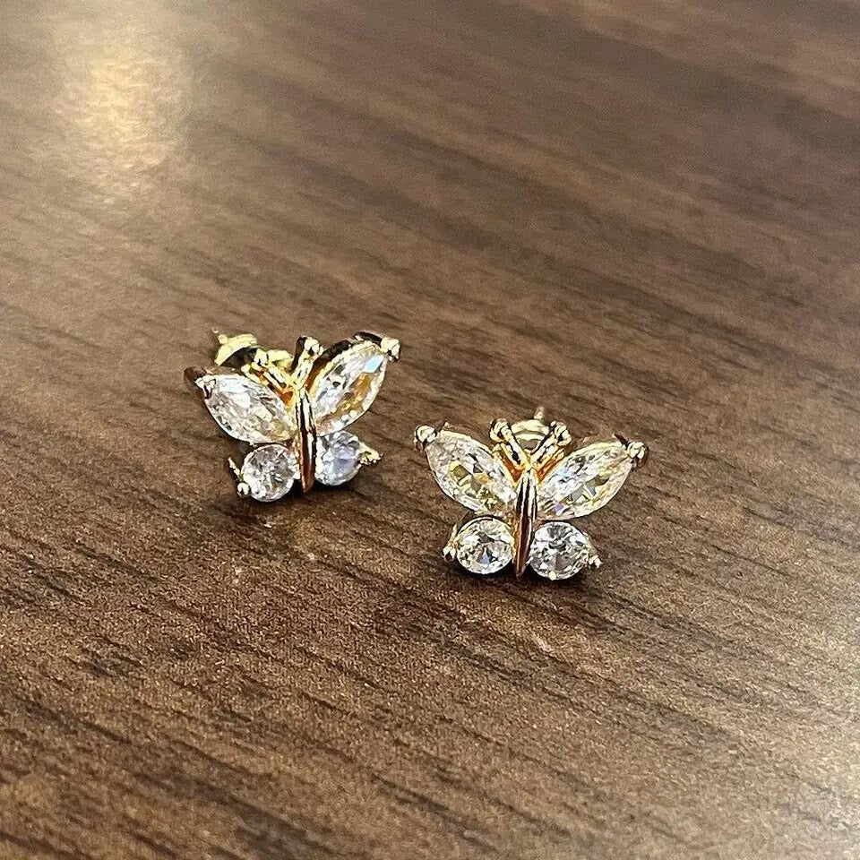 Mini Butterfly Earring Studs