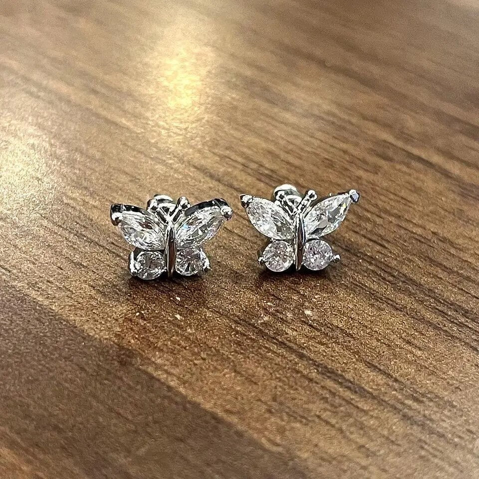 Mini Butterfly Earring Studs