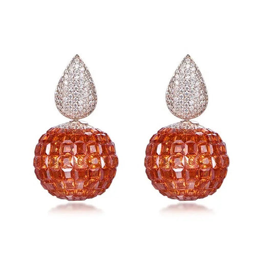 Orange Pear Mystery Set Earrings