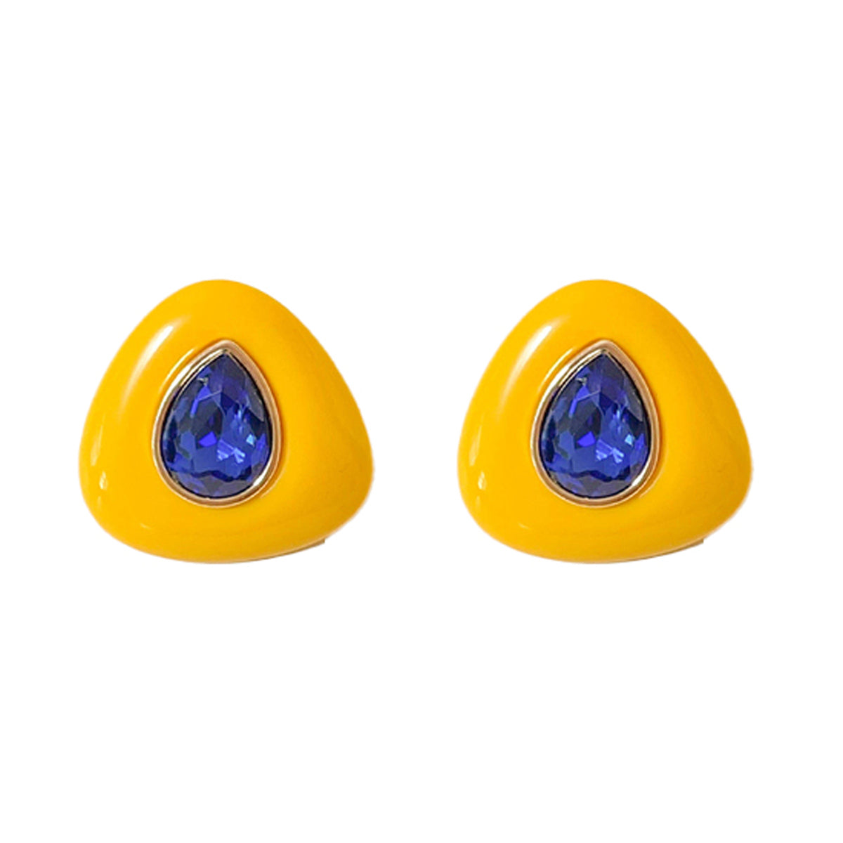 Yellow Ovo Earrings