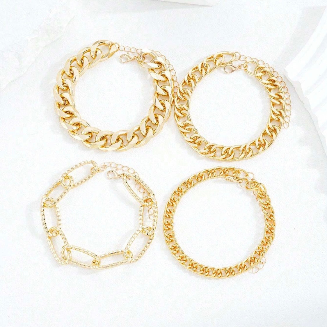 Set of 6 Chain Bracelets