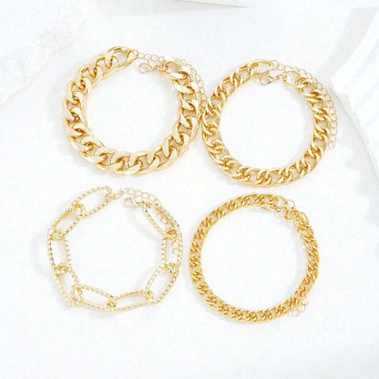 Set of 6 Chain Bracelets