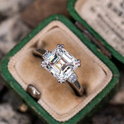 Asscher Engagement Ring