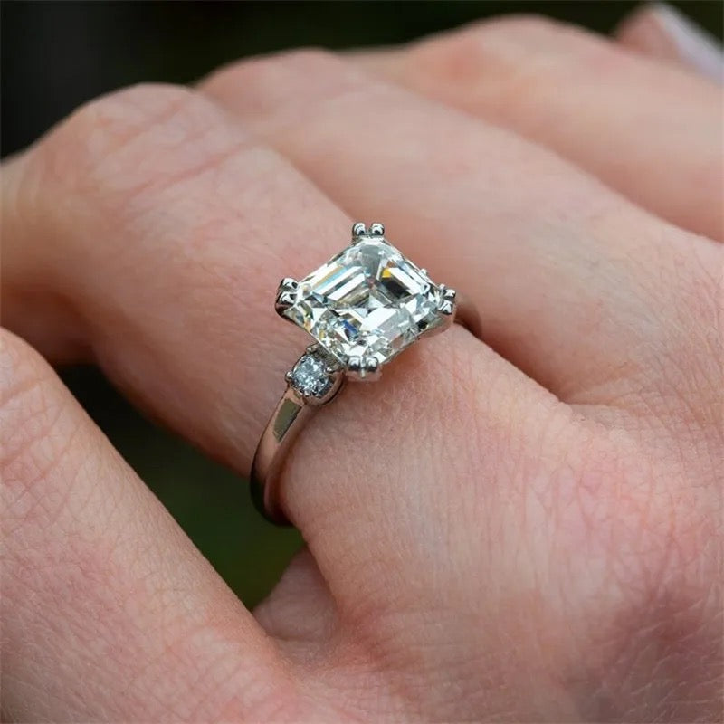 Asscher Engagement Ring