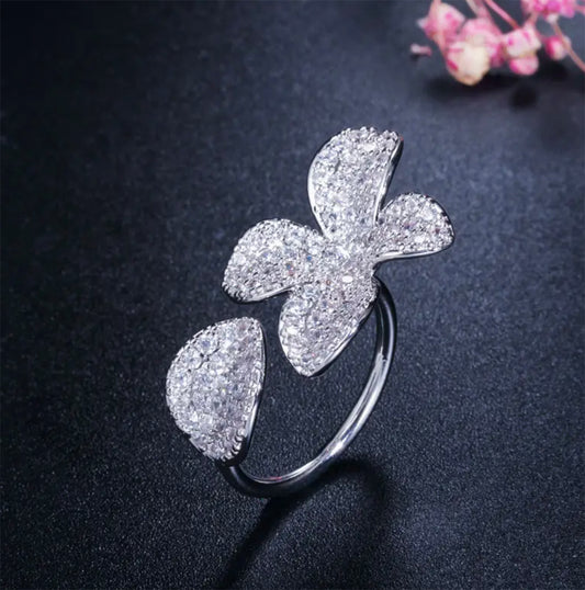 Silver Bloom Ring