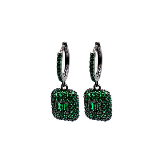 Green Penelope Earrings